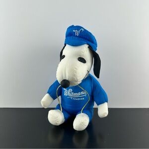 Vintage Peanuts Snoopy Whitman's Candies Plush Stuffed Toy 7”